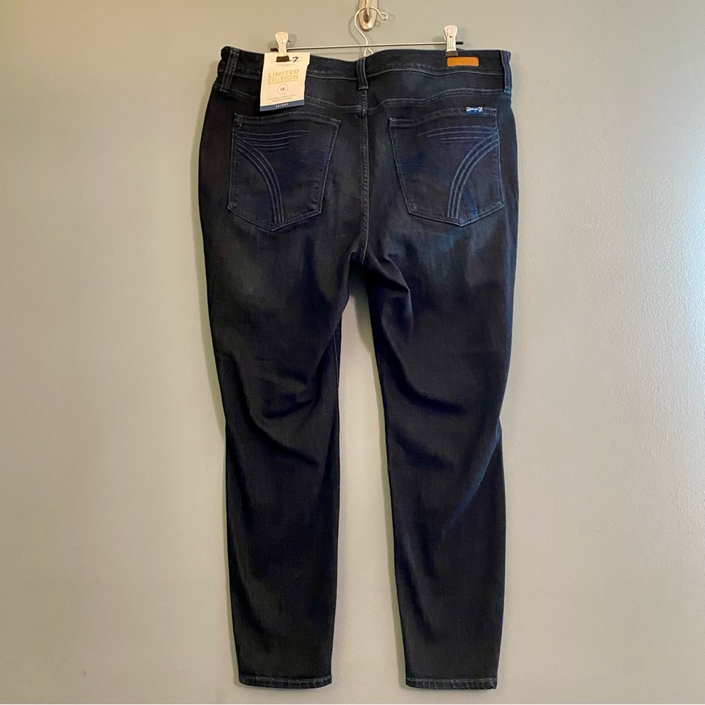 NWT Seven 7 Limited Edition Lane Bryant Dark Wash Skinny Jeans Size 18 - Picture 5 of 11